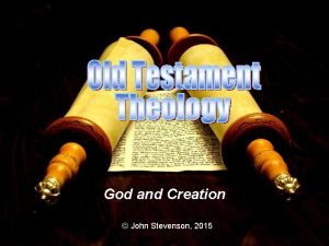 God and Creation John Stevenson 2015 Babylonian Creation