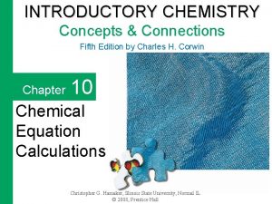 INTRODUCTORY CHEMISTRY Concepts Connections Fifth Edition by Charles