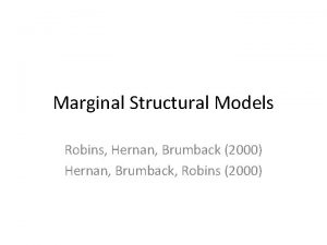Marginal Structural Models Robins Hernan Brumback 2000 Hernan