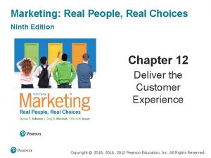 Marketing Real People Real Choices Ninth Edition Chapter