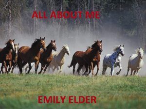 ALL ABOUT ME EMILYELDER EMILY My family my