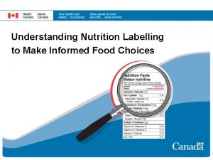 Understanding Nutrition Labelling to Make Informed Food Choices