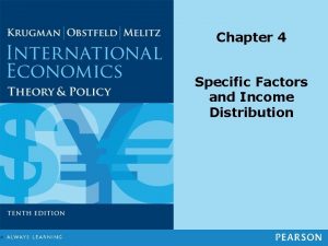 Chapter 4 Specific Factors and Income Distribution Preview