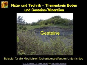 Natur und Technik Themenkreis Boden und GesteineMineralien Natur