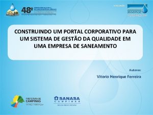 REALIZAO CONSTRUINDO UM PORTAL CORPORATIVO PARA UM SISTEMA