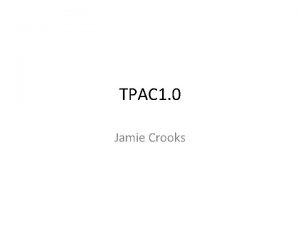 TPAC 1 0 Jamie Crooks Laser Scans 2