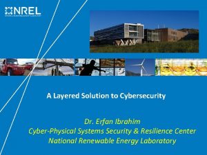 A Layered Solution to Cybersecurity Dr Erfan Ibrahim