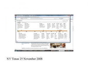 NY Times 25 November 2008 Stat 153 24