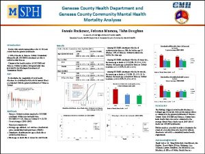 Genesee County Health Department and Genesee County Community