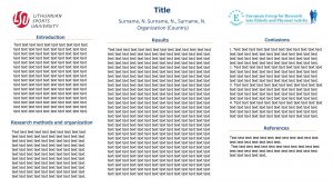 Title Surname N Surname N Organization Country Introduction