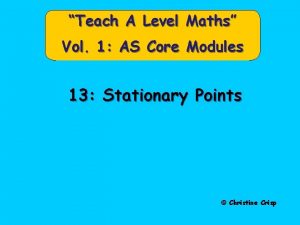 Teach A Level Maths Vol 1 AS Core