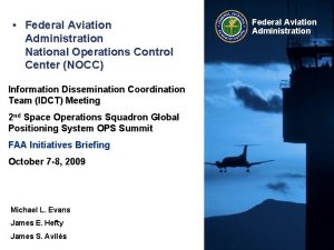 Federal Aviation Administration National Operations Control Center NOCC