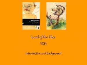 Lord of the Flies 1954 Introduction and Background