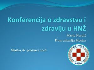 Konferencija o zdravstvu i zdravlju u HN Mario