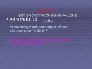 O C BIT N CC THNG BINH V