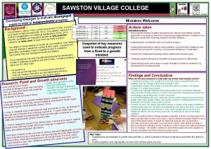 SAWSTON VILLAGE COLLEGE ngaged e is d te