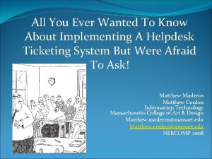 All You Ever Wanted To Know About Implementing