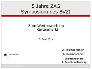 5 Jahre ZAG Symposium des BVZI Zum Wettbewerb