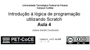 Universidade Tecnolgica Federal do Paran Campus Curitiba Introduo