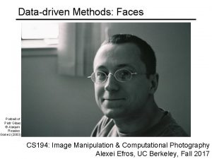 Datadriven Methods Faces Portrait of Piotr Gibas Joaquin