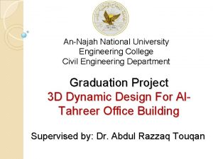 AnNajah National University Engineering College Civil Engineering Department