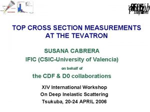 TOP CROSS SECTION MEASUREMENTS AT THE TEVATRON SUSANA