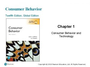 Consumer Behavior Twelfth Edition Global Edition Chapter 1