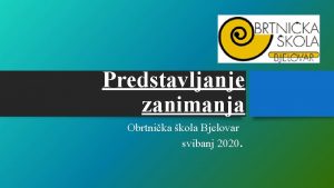 Predstavljanje zanimanja Obrtnika kola Bjelovar svibanj 2020 Automehaniarautomehaniarka