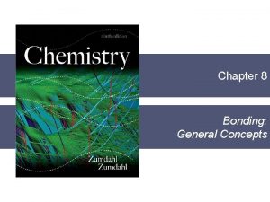 Chapter 8 Bonding General Concepts Chapter 8 Questions