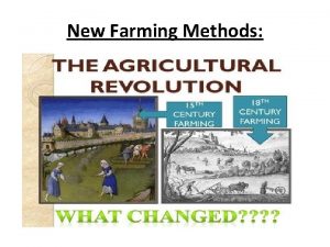 New Farming Methods The fourfield system Charles Townshend