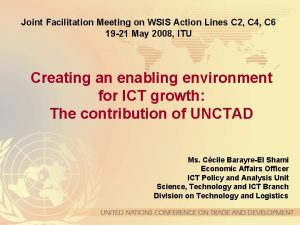 Joint Facilitation Meeting on WSIS Action Lines C