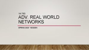 14 760 ADV REAL WORLD NETWORKS SPRING 2020