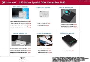 SSD Drives Special Offer December 2020 SATA III