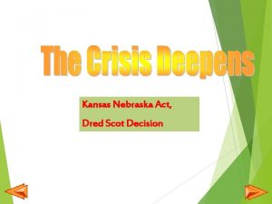 Kansas Nebraska Act Dred Scot Decision Related Vocabulary