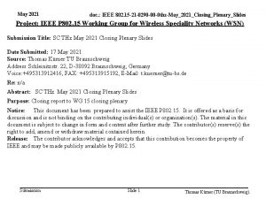 May 2021 doc IEEE 802 15 21 0290