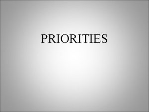 PRIORITIES AARP TaxAide Priorities Budgets Training Reimbursements Accuracy