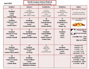 April 2019 North Conejos School District This intuition