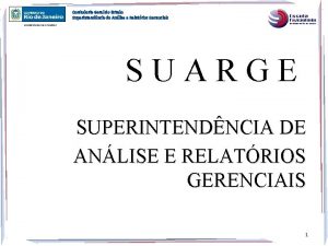 Contadoria Geral do Estado Superintendncia de Anlise e