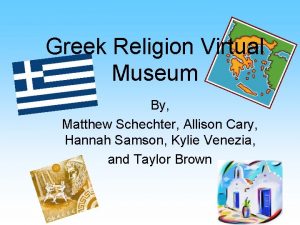 Greek Religion Virtual Museum By Matthew Schechter Allison