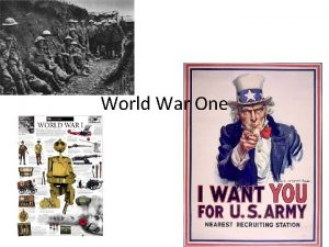 World War One Start of World War One