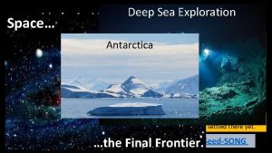 Deep Sea Exploration Unit 1 Westward Expansion Space