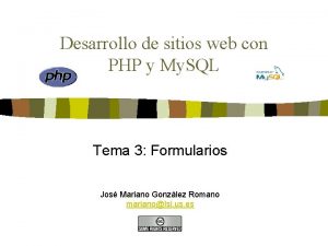 Desarrollo de sitios web con PHP y My