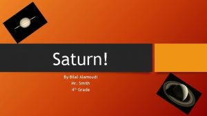 Saturn By Bilal Alamoudi Mr Smith 4 th
