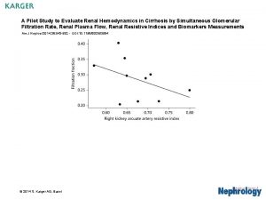 A Pilot Study to Evaluate Renal Hemodynamics in