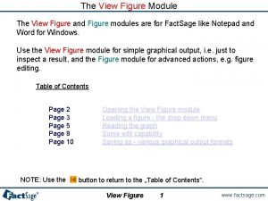 The View Figure Module The View Figure and