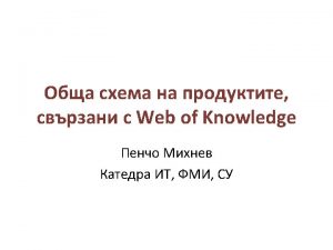 Web of Knowledge Web of Knowledge Web of