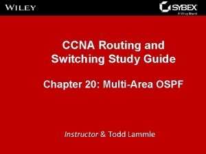 CCNA Routing and Switching Study Guide Chapter 20