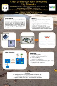 A Nonautonomous robot to examine City Sidewalks Team