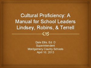 Cultural Proficiency A Manual for School Leaders Lindsey