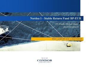 Nordea 1 Stable Return Fund BPEUR VVFonds Global